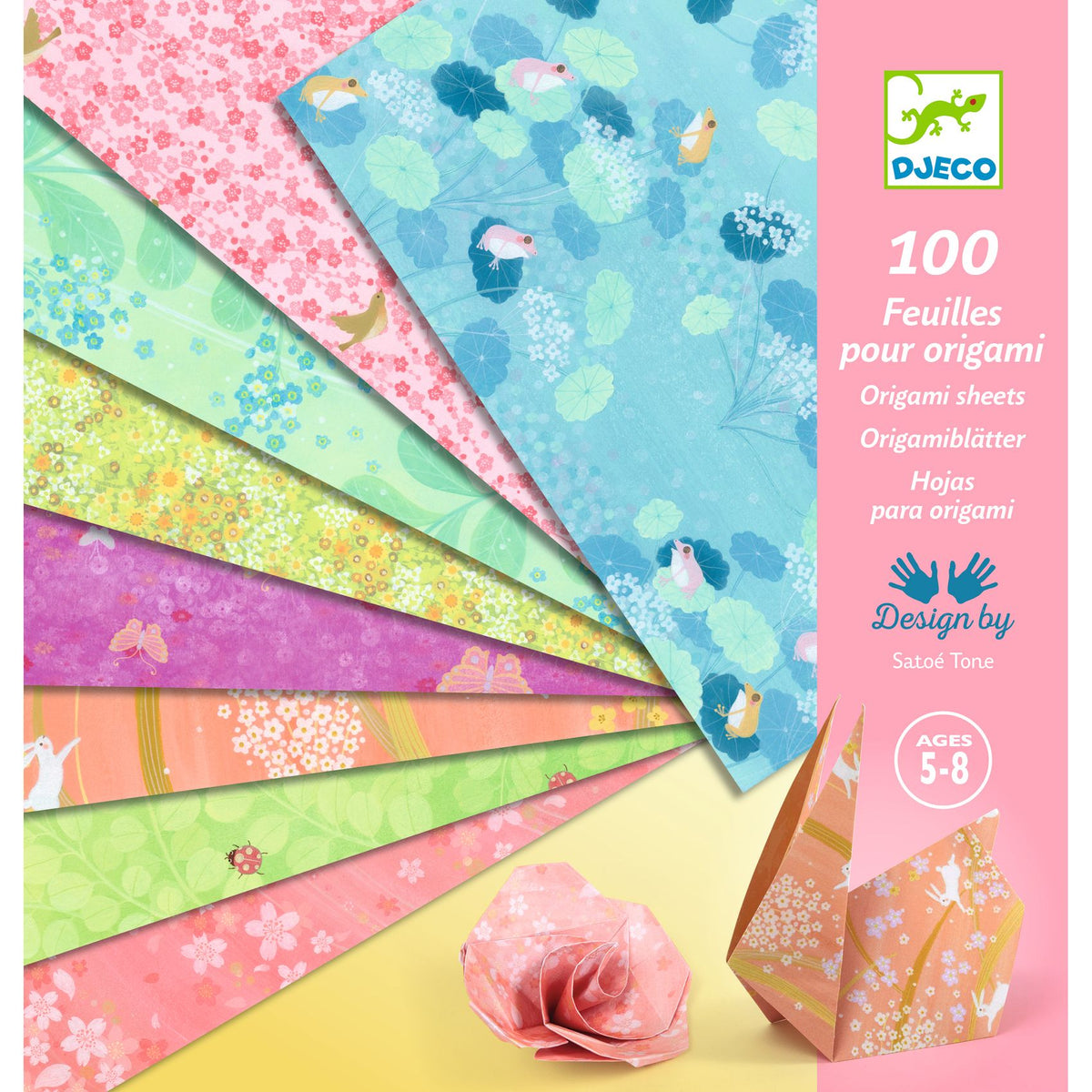 Djeco 100 Origami Papers - Haru