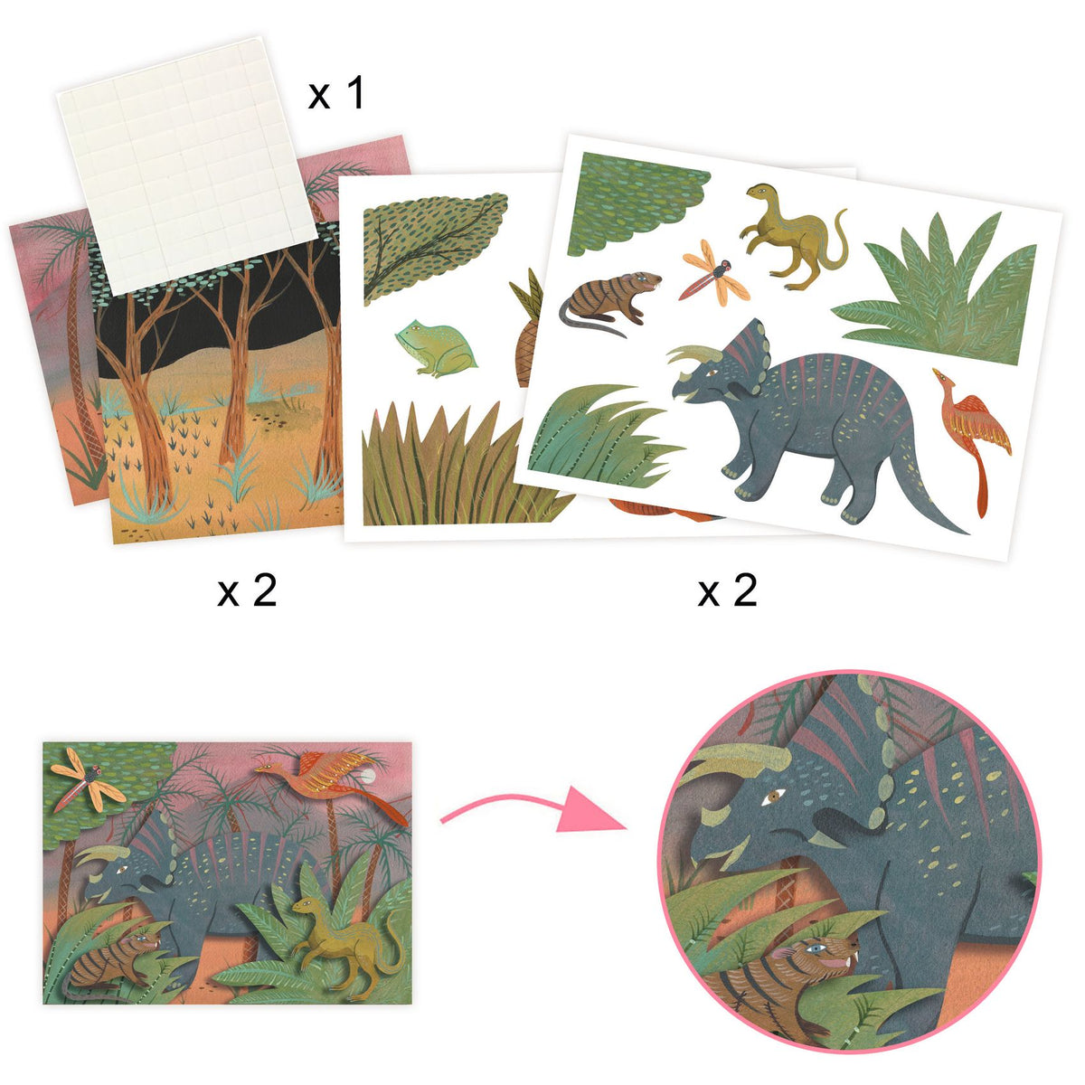 Djeco The World of Dinosaurs Craft Kit
