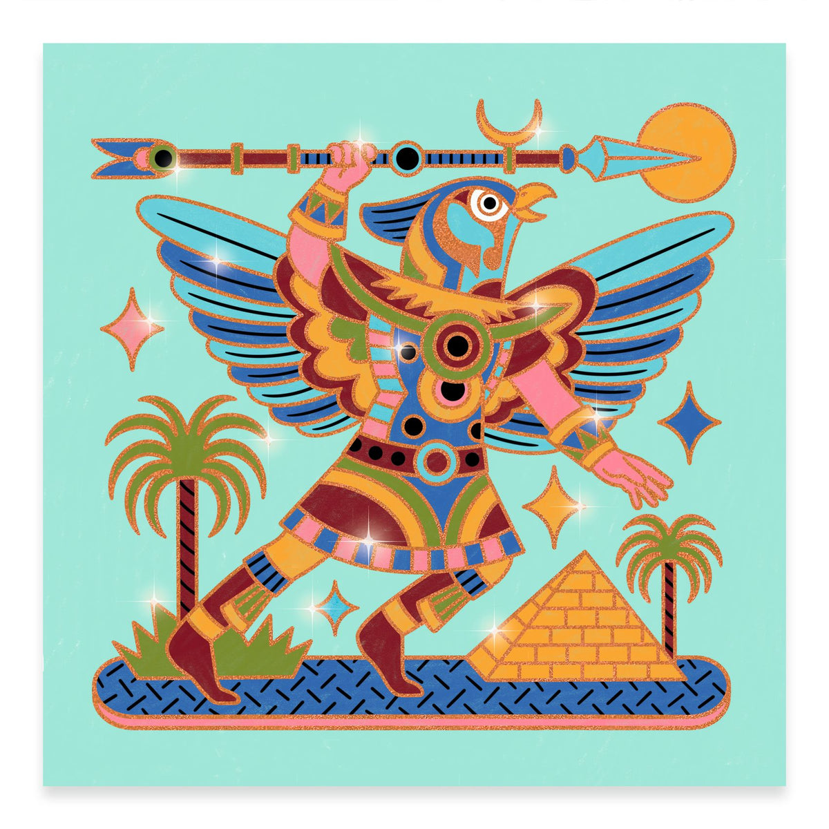 Djeco Brilliant Colouring - Animal Warriors