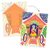 Djeco  Duo Scratch Cards - Wacky Houses