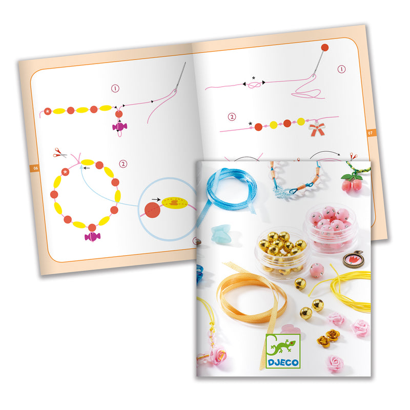 Djeco Oh! Les Perles Jewellery Craft - Jewels & Flowers