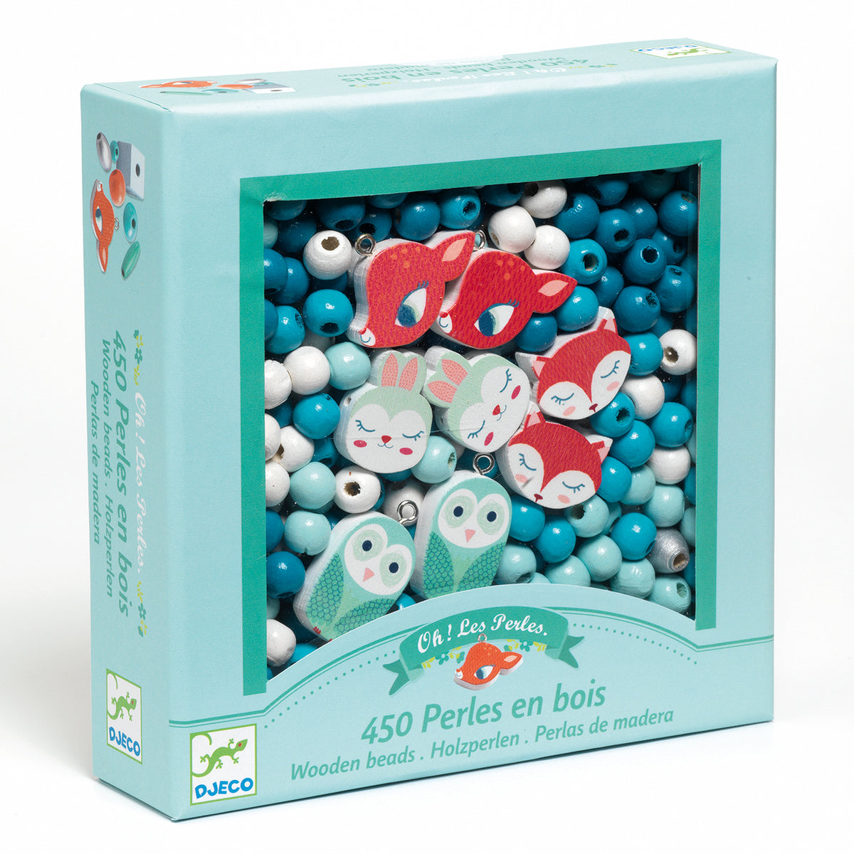 Djeco Abundance Jewellery Wooden Beads - Little Animals