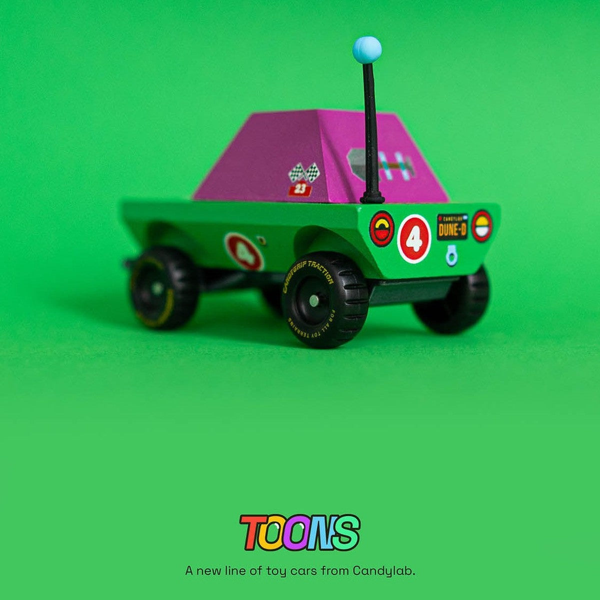 Candylab TOONS Wooden Diecast Car DunDee Adventure Truck