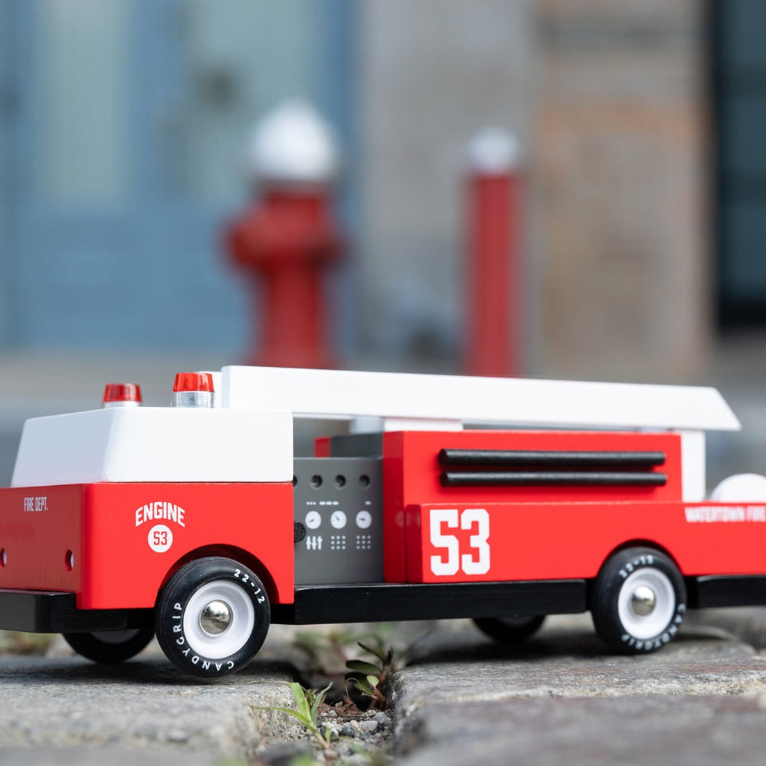 Candylab Wooden Big Red Fire Engine