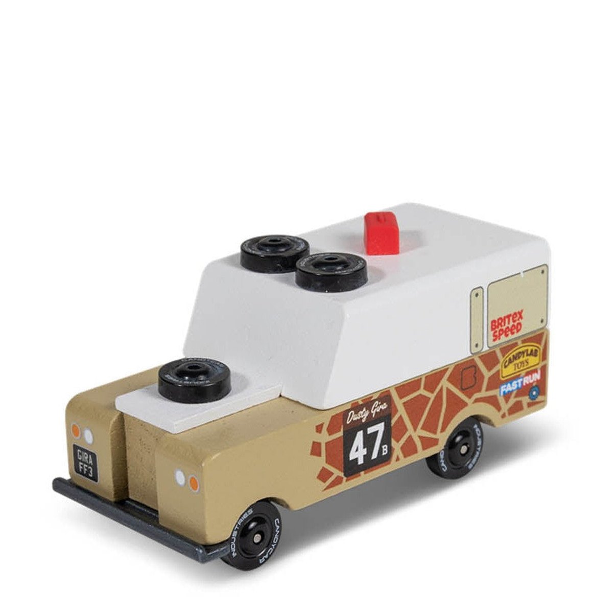 Candylab TOONS Wooden Diecast Car Safari Gira Drifter Adventure Truck