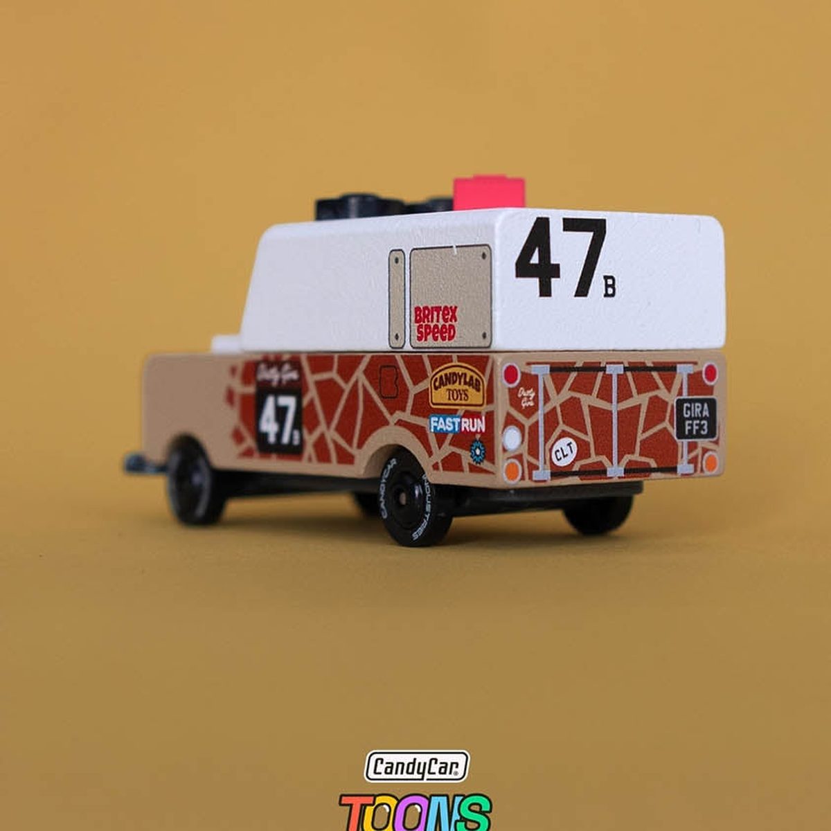 Candylab TOONS Wooden Diecast Car Safari Gira Drifter Adventure Truck