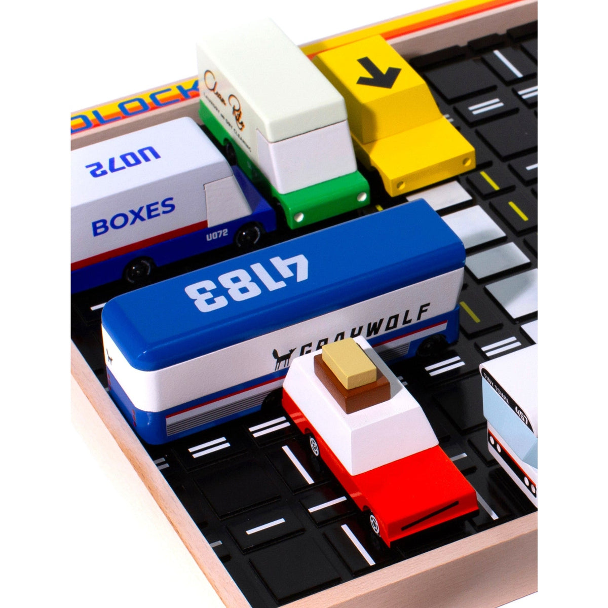 Candylab Gridlock Wooden Car Puzzle Board Game