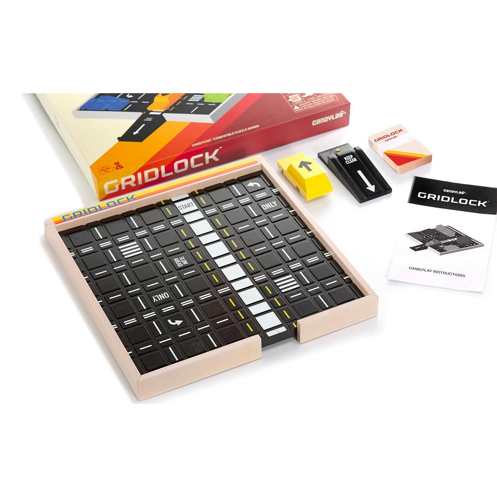 Candylab Gridlock Wooden Car Puzzle Board Game