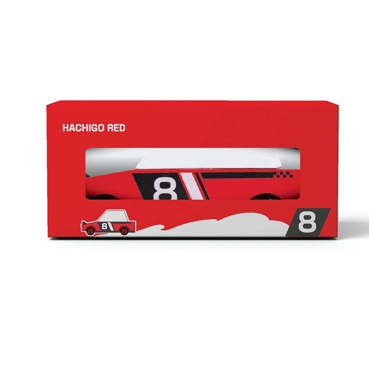 Candylab TOONS Wooden Diecast Car Hachigo Red Racer