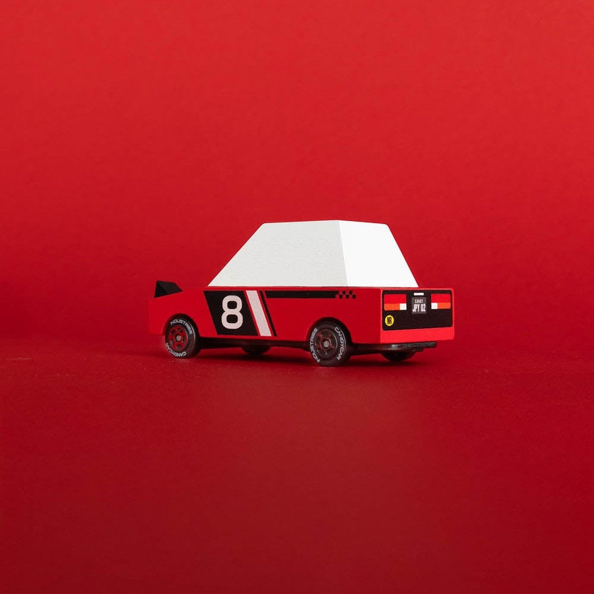 Candylab TOONS Wooden Diecast Car Hachigo Red Racer