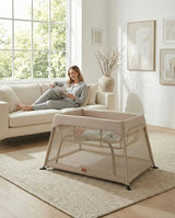 Airpod 3 Travel Cot Includes Newborn Bassinet Insert - Beige