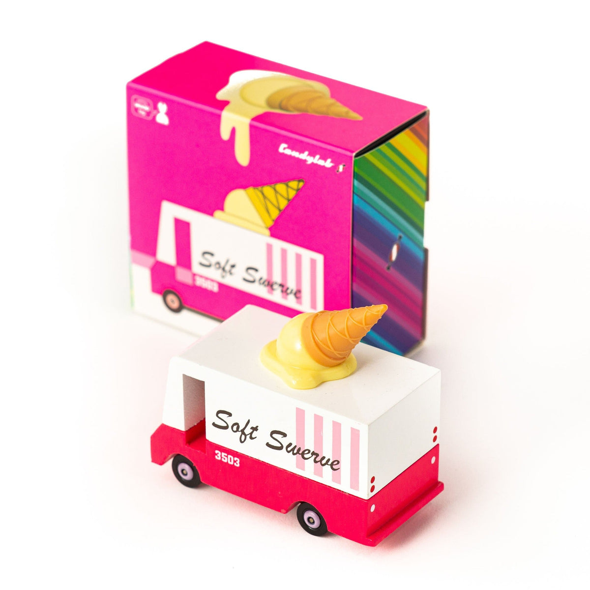 Candylab Wooden Diecast Candyvan Ice Cream Van