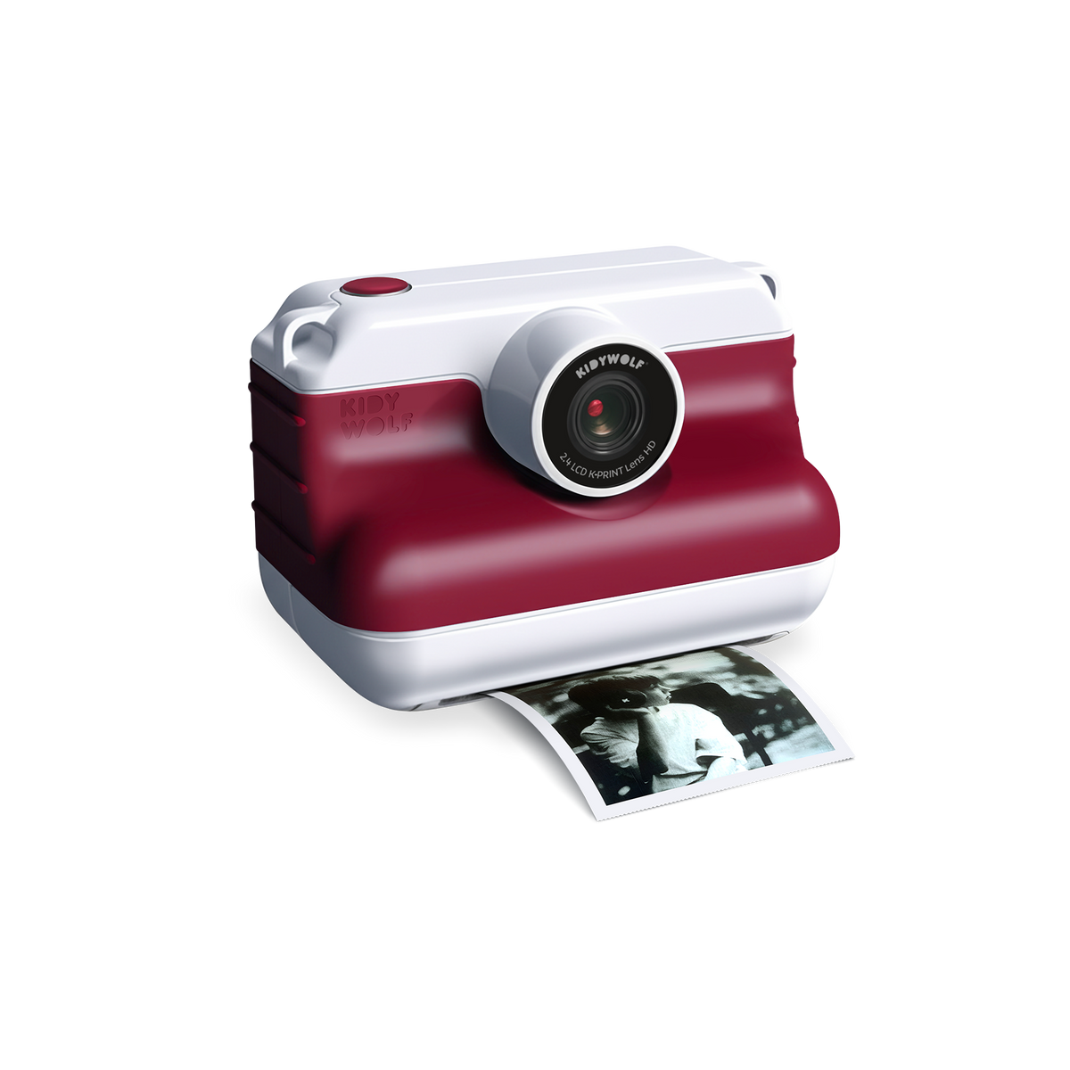 Kidywolf KPRINT Kids' Instant Print Camera Red