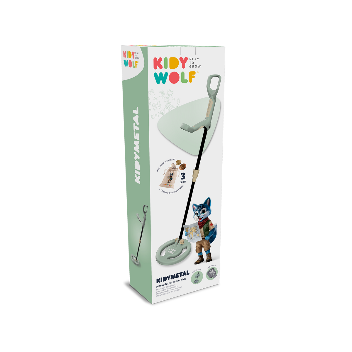 Kidywolf KIDYMETAL Kids' Metal Detector Green