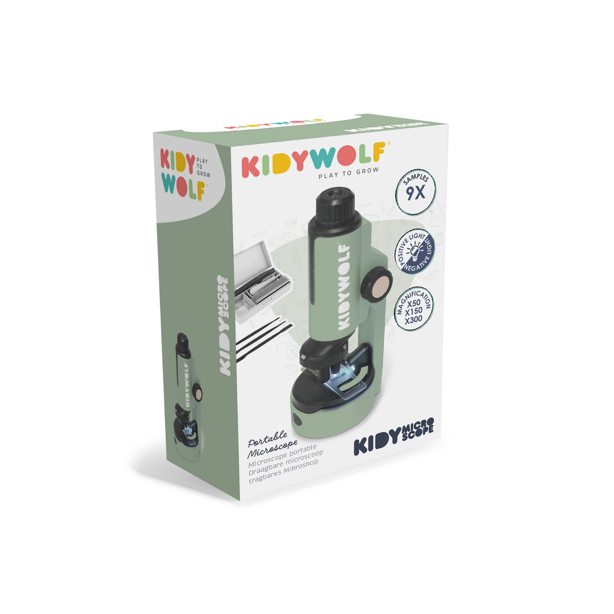 Kidywolf KIDYMICROSCOPE Kids' Portable Microscope Green