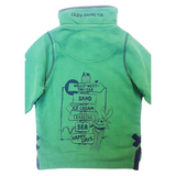 Children's Fern/Sign Post Lazy Jacks Wells-Next-the-Sea Printed 1/4 Zip Sweatshirt