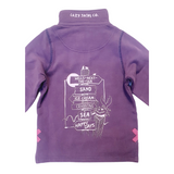 Children's Loganberry/Sign Post Lazy Jacks Wells-Next-the-Sea Printed 1/4 Zip Sweatshirt