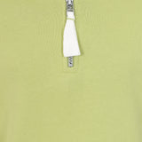 Children's Pistachio/Beach Hut Lazy Jacks Wells-Next-the-Sea Printed 1/4 Zip Sweatshirt