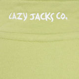 Children's Pistachio/Beach Hut Lazy Jacks Wells-Next-the-Sea Printed 1/4 Zip Sweatshirt
