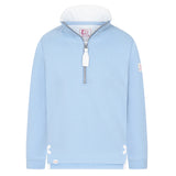 Children's Sky/Beach Hut Lazy Jacks Wells-Next-the-Sea Printed 1/4 Zip Sweatshirt