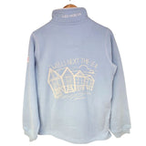 Children's Sky/Beach Hut Lazy Jacks Wells-Next-the-Sea Printed 1/4 Zip Sweatshirt