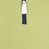 Ladies Pistachio/Sign Post Lazy Jacks Wells-Next-the-Sea Printed 1/4 Zip Sweatshirt