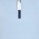 Ladies Sky/Beach Huts Lazy Jacks Wells-Next-the-Sea Printed 1/4 Zip Sweatshirt