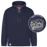Children's Marine/Beach Hut Lazy Jacks Wells-Next-the-Sea Printed 1/4 Zip Sweatshirt