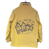 Children's Yellow/Beach Hut Lazy Jacks Wells-Next-the-Sea Printed 1/4 Zip Sweatshirt