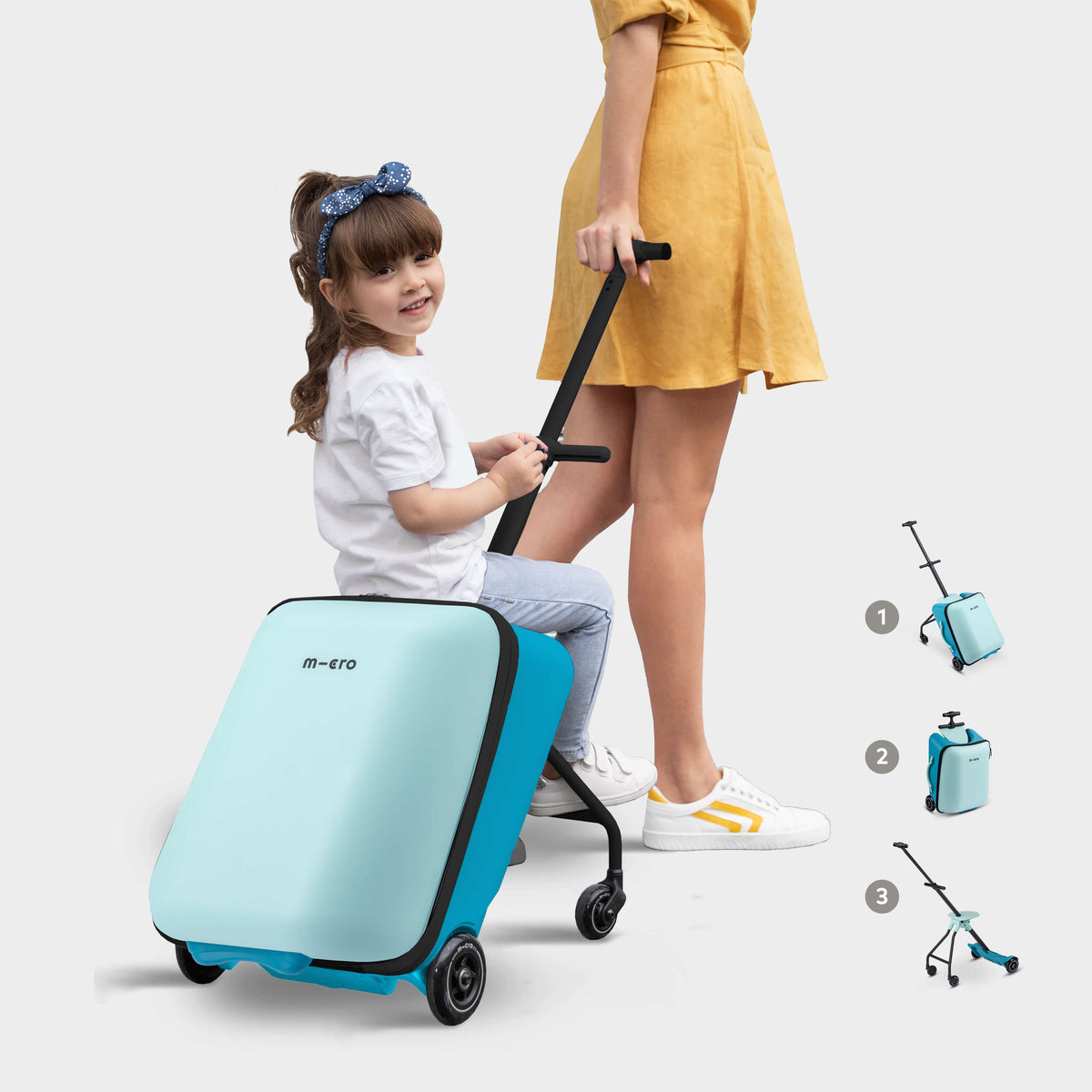 Eazy Ride On Luggage: Blue