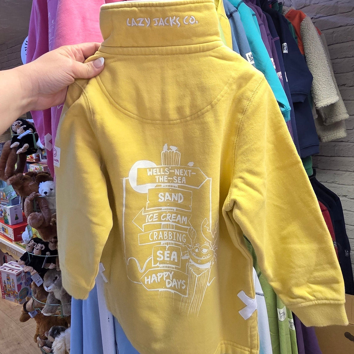 Lazy Jacks Wells-Next-the-Sea sweater in Lemon