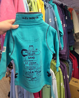 Lazy Jacks Children's Wells sweater in Aquarius