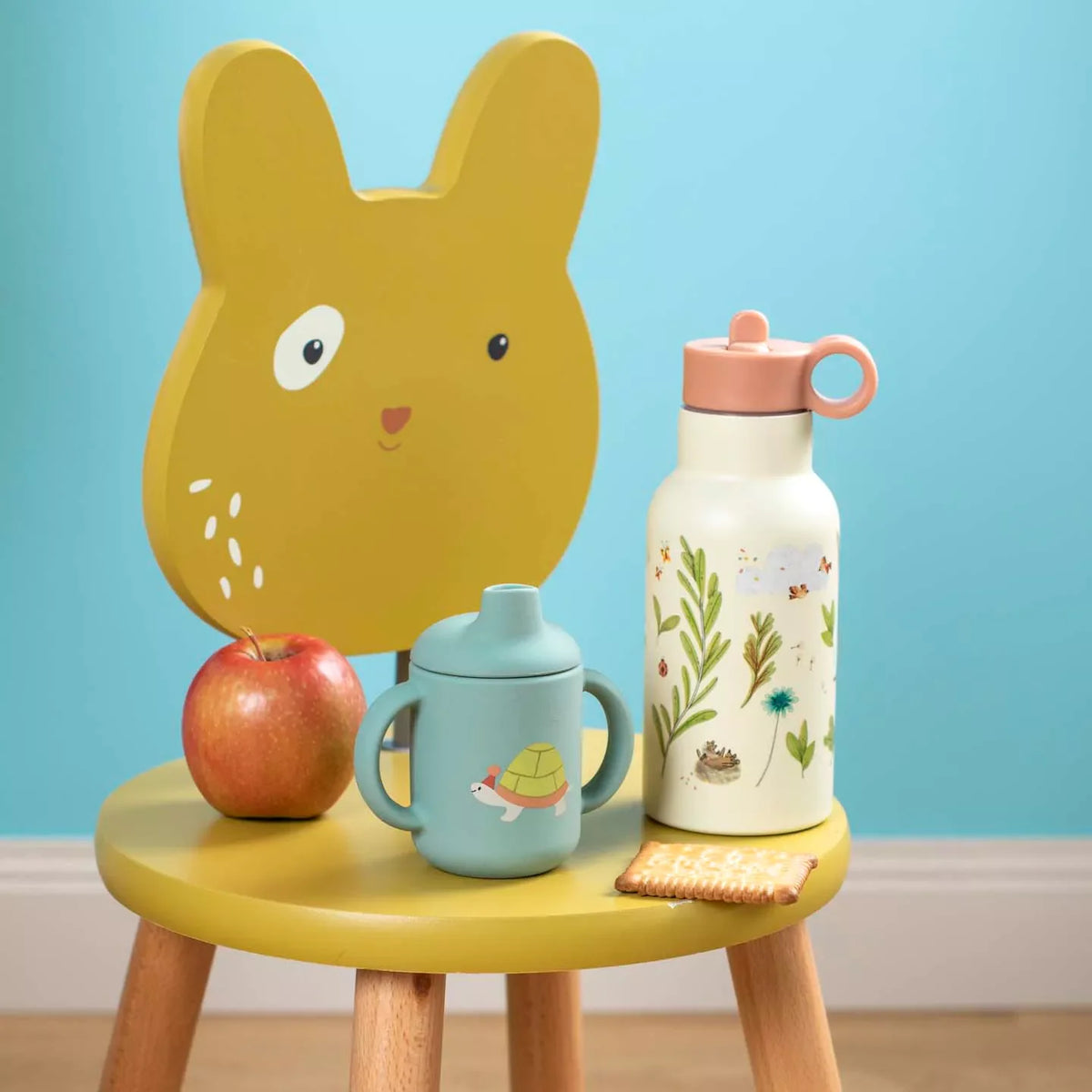Moulin Roty Stainless Steel Water Bottle Trois Petit Lapins