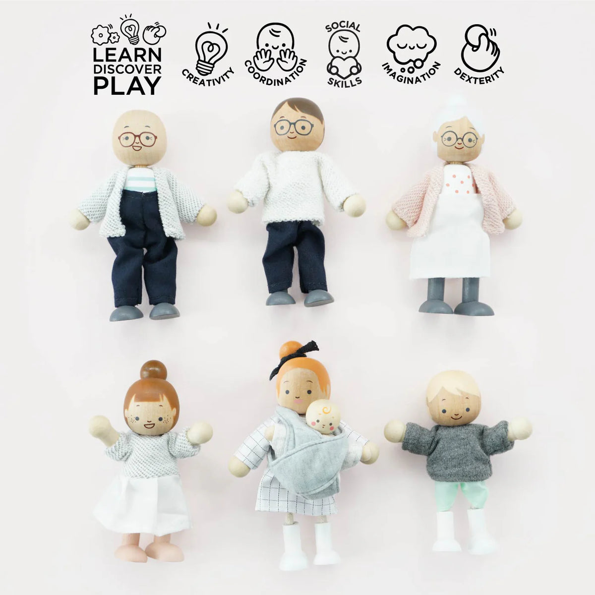 Le Toy Van Dolls House Family - 7 Pieces