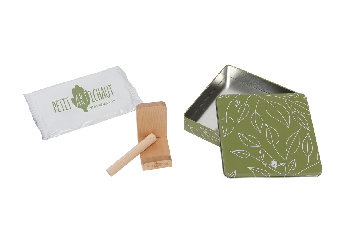 Petit Artichaut Baby Box Square - Olive Tree