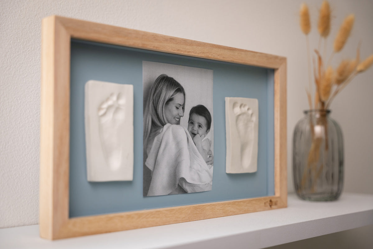 Petit Artichaut 2 Prints Frame - Blue Abstract