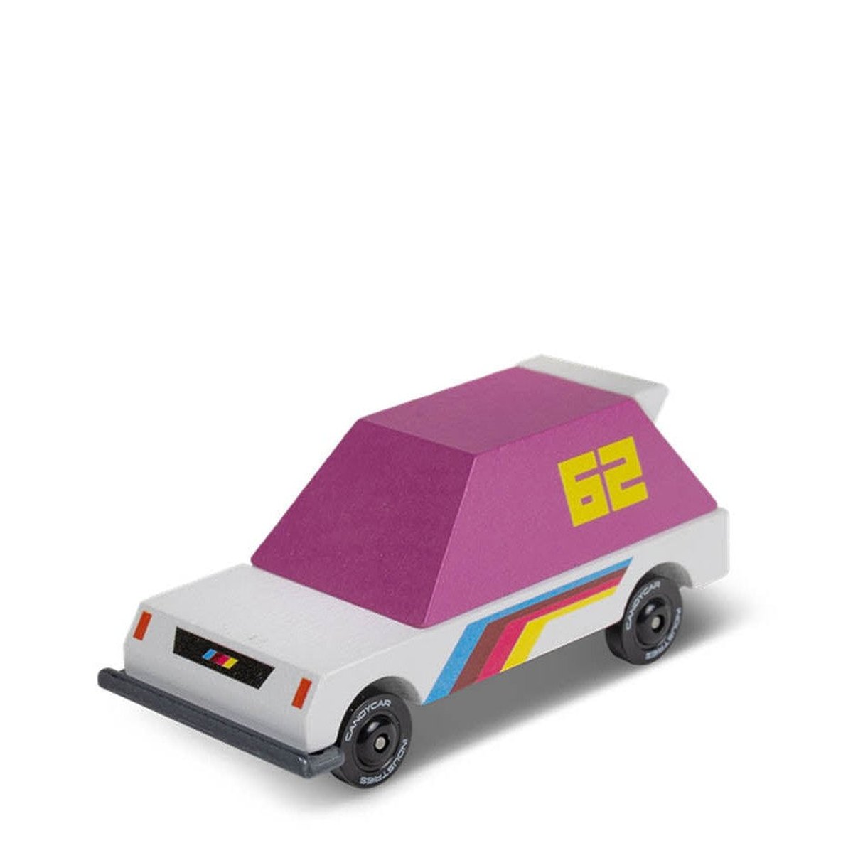 Candylab TOONS Wooden Diecast Car Pink 62 Racer