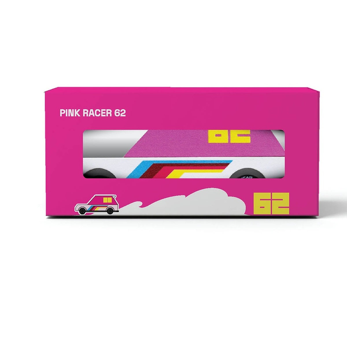 Candylab TOONS Wooden Diecast Car Pink 62 Racer