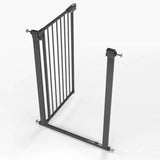 Venture Q-Fix 110cm Extra Tall Pressure Fit Baby & Pet Safety Gate - 73-80cm - Black
