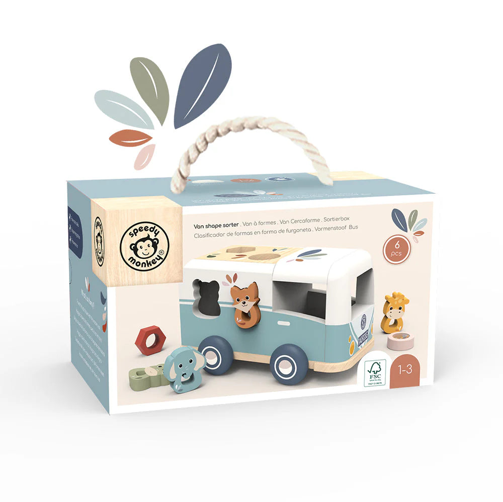 Speedy Monkey Van Shape Sorter