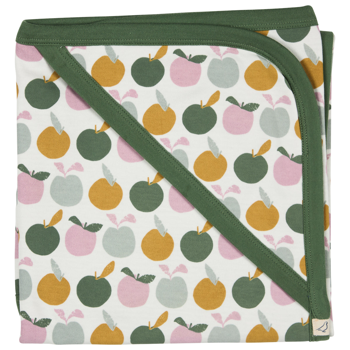 Pigeon Organics Hooded blanket, apples