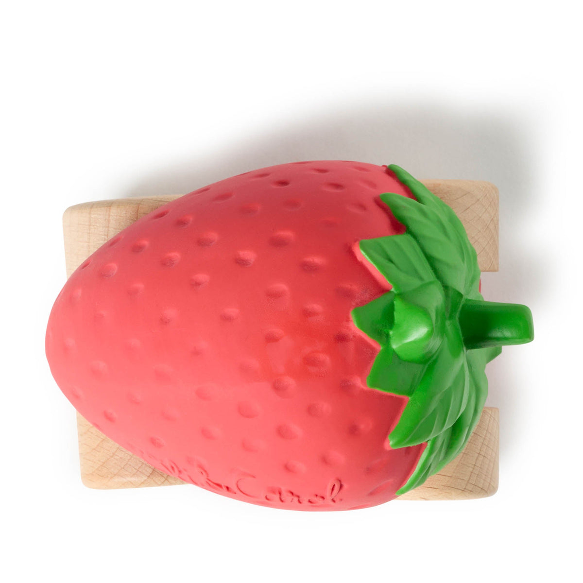 Oli & Carol Sweetie the Strawberry Natural Rubber Baby Car