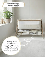 Sona Bedside & Co-Sleeping Crib - Beige