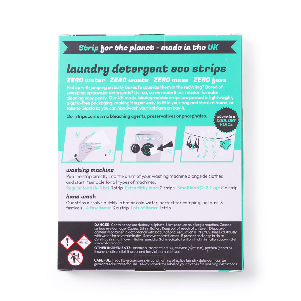 Strip Wash Eco Laundry Detergent Strips - Cotton Fresh