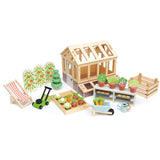 Tenderleaf Dolls House Greenhouse and Garden Playset