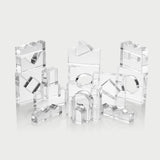 Clear Crystal Block Set
