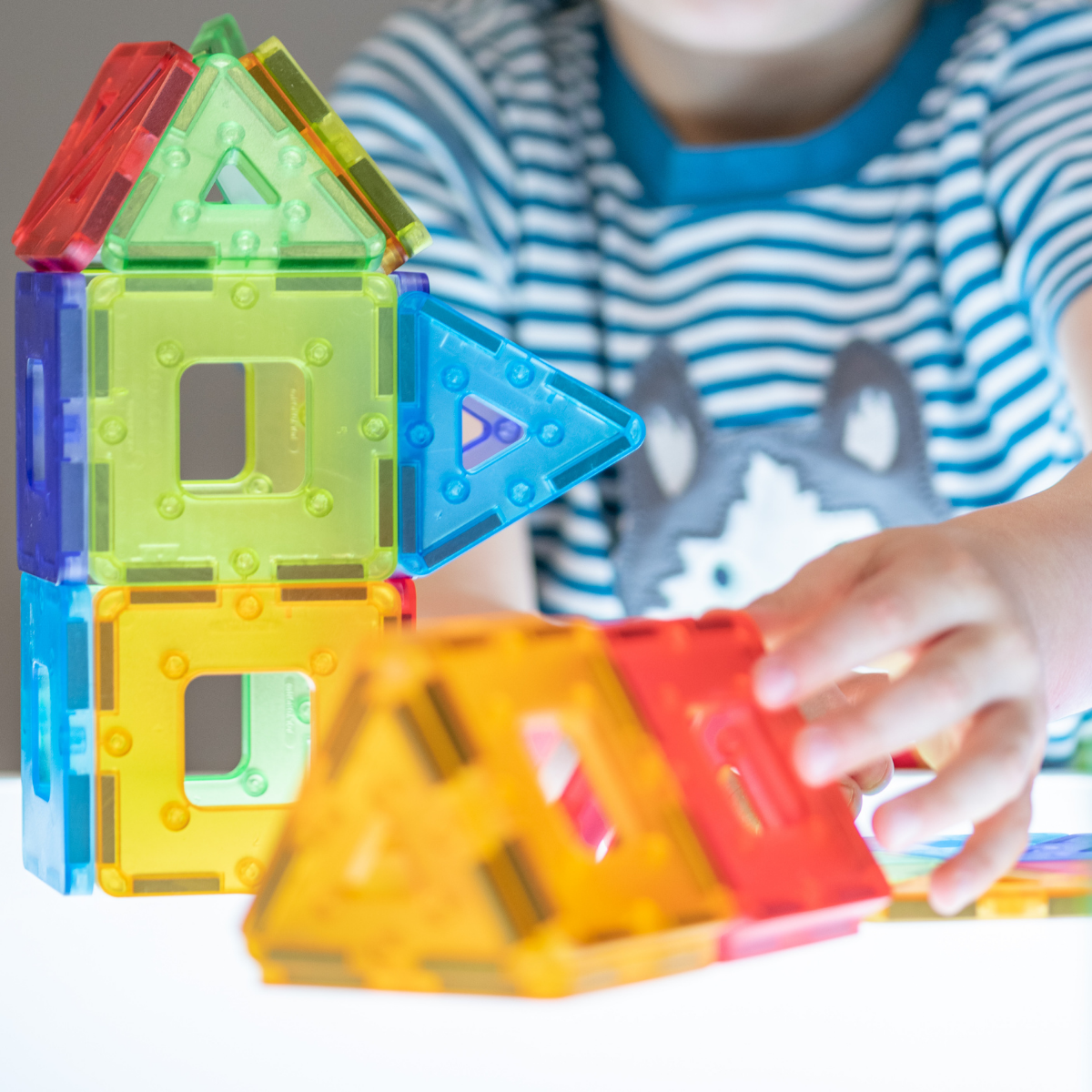 Translucent Polydron KinderMag Class Set