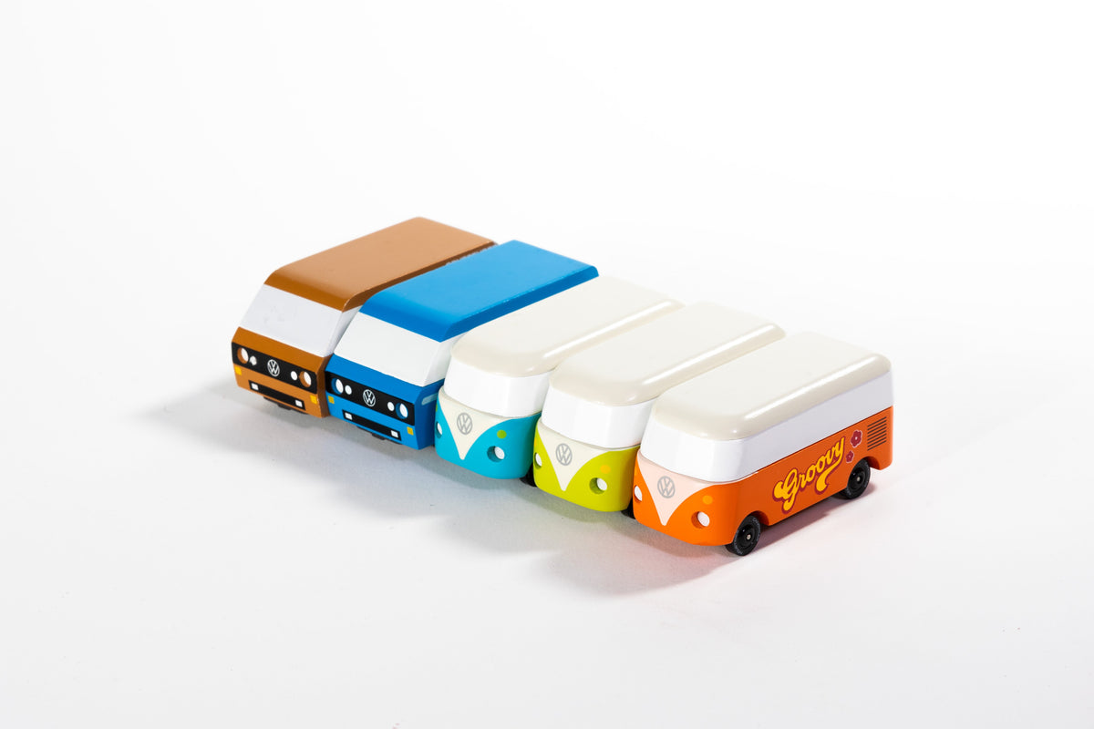 Candylab Wooden Diecast Candyvan VW T3 Blue Van Diesel