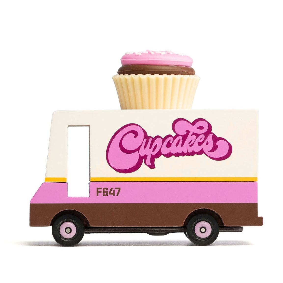 Candylab Wooden Diecast Candyvan Cupcake Truck