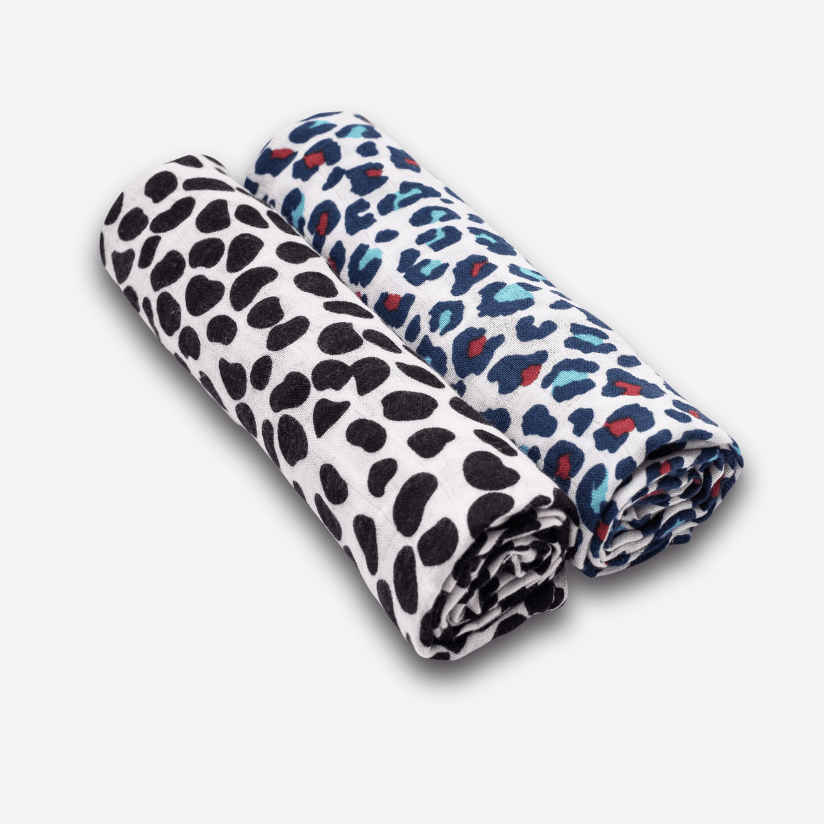 ANIMAL PRINT MUSLIN 2-PACK - birth to 12 months